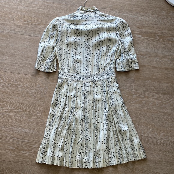 Sandro ecru button down silky dress, NWT, size 36 - Picture 5 of 8